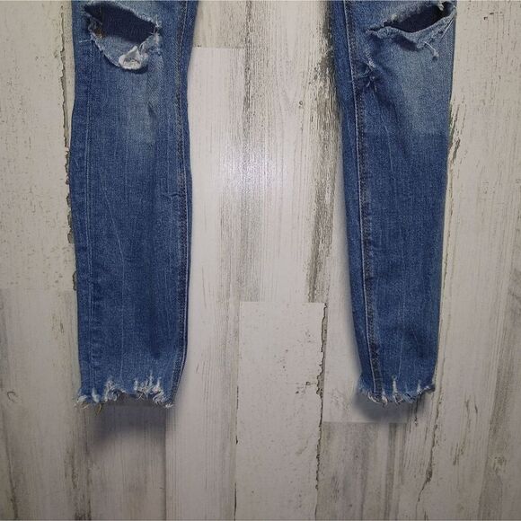 Zara Woman Women's Size 2 Skinny Jeans Raw Hem - Picture 2 of 7